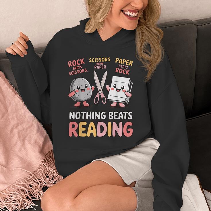 Nothing Goes Beyond Reading Rock Paper Scissors Book Unisex Hoodie Nothing Goes Beyond Reading Rock Paper Scissors Book Unisex Hoodie