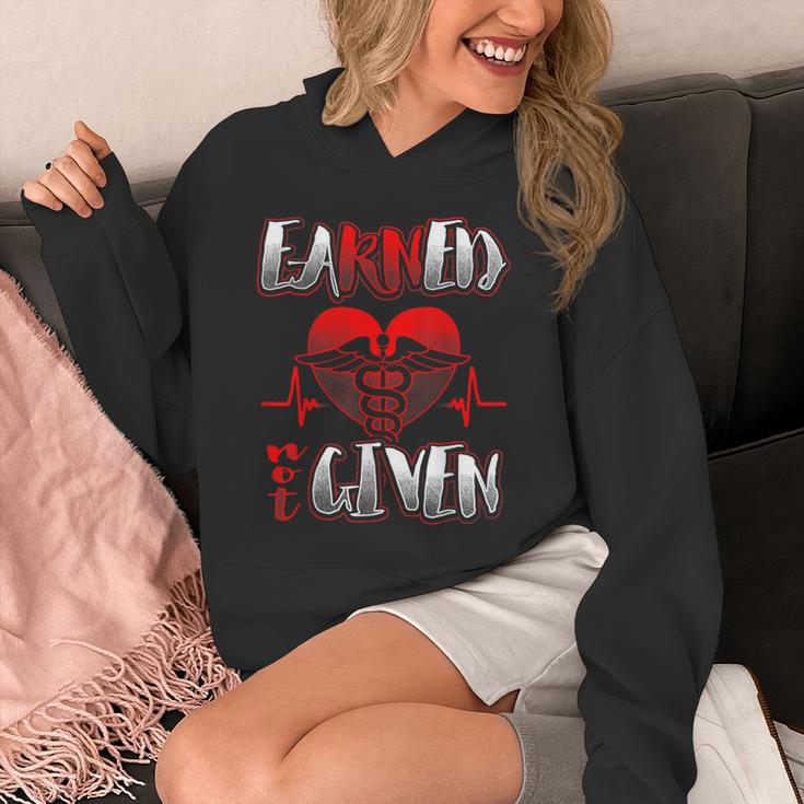 Nursing School Shirt Graduation Earned Not Given Nurse Unisex Hoodie