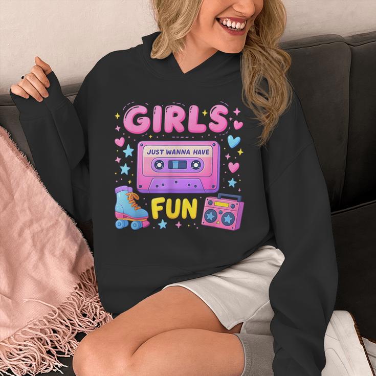 Old School Memory Girls Just Wanna Have Fun Artwork Unisex Hoodie