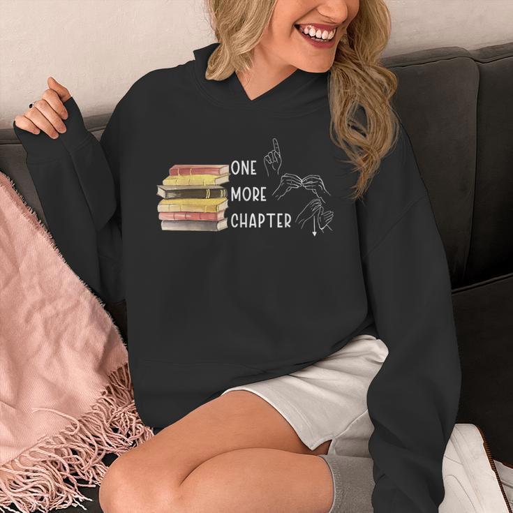 One More Chapter Sign Language Deaf Reading Book Lover Unisex Hoodie