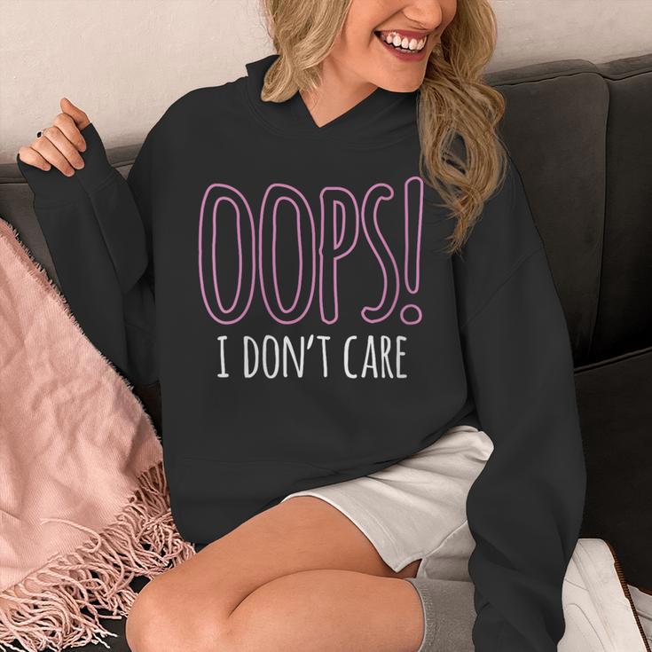 Oops I Don't Care Humor Small Talk Hater Introvert Unisex Hoodie Oops I Don't Care Humor Small Talk Hater Introvert Unisex Hoodie