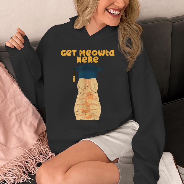 Orange Tabby Cat Graduation Distressed Shirt For Grads For Men Women Girls Kids Unisex Hoodie