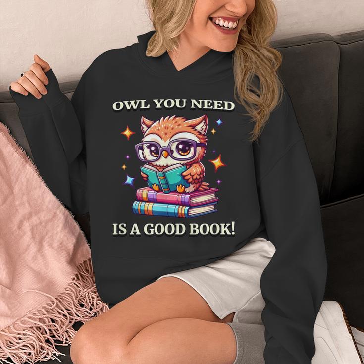 Owl You Need Is A Good Book Cute Love To Read Back 2 School Unisex Hoodie Owl You Need Is A Good Book Cute Love To Read Back 2 School Unisex Hoodie