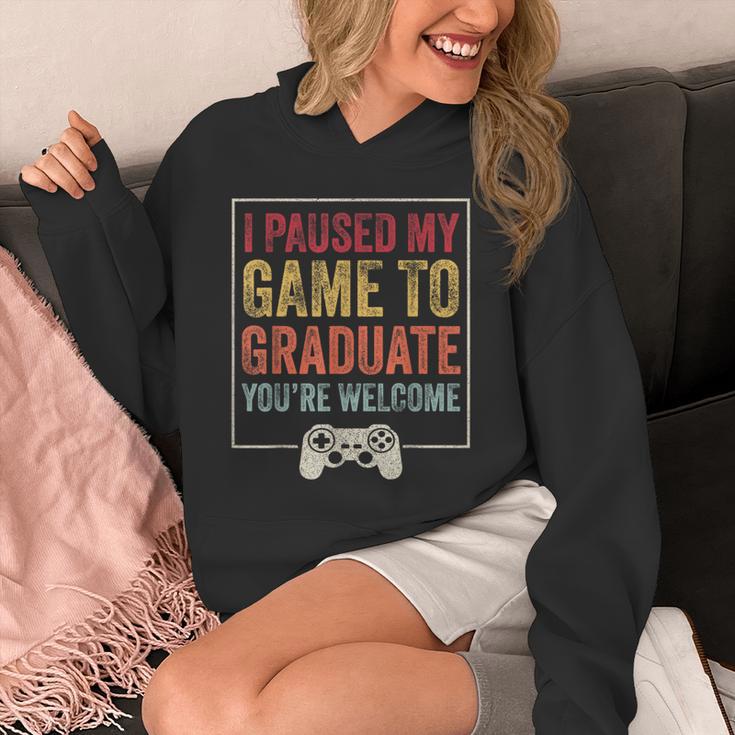 I Paused My Game To Graduate Gamer Graduation Men Boys Unisex Hoodie