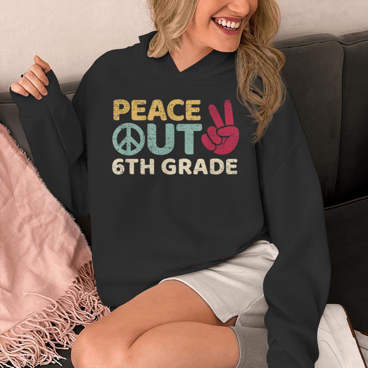 Peace Out 6th Grade Graduation Last Day Of School Unisex Hoodie