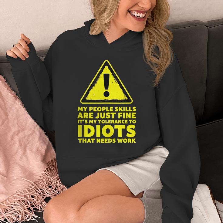 My People Skills Are Just Fine Sarcastic Introvert Unisex Hoodie