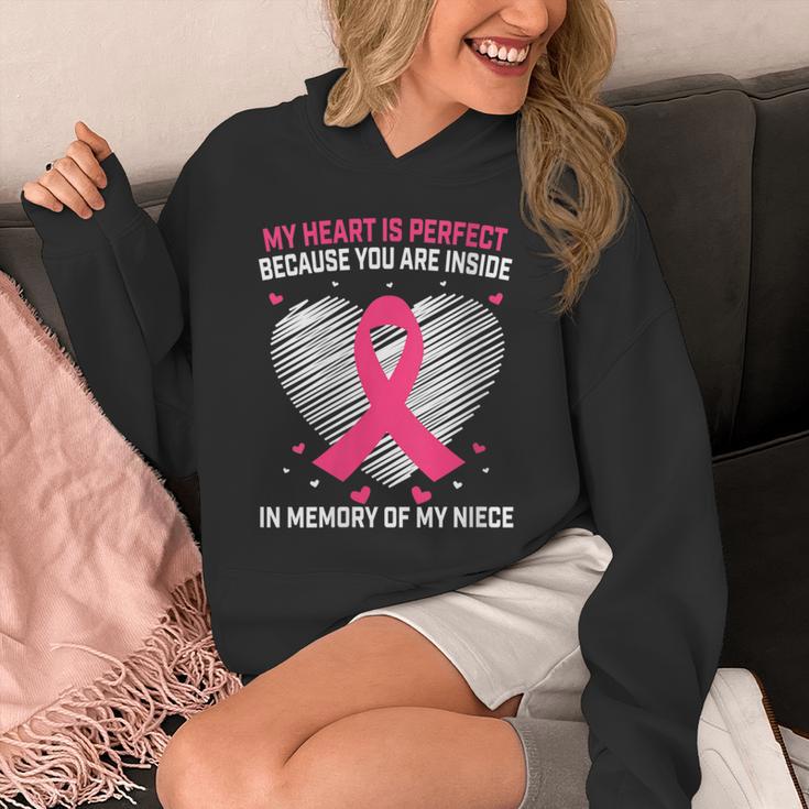Pink Breast Cancer Awareness Women Men In Memory Of My Niece Unisex Hoodie