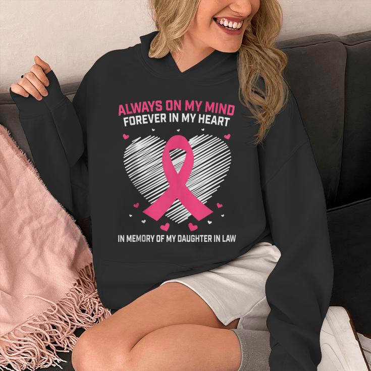 Pink In Memory Of Daughter In Law Breast Cancer Heart Print Unisex Hoodie Pink In Memory Of Daughter In Law Breast Cancer Heart Print Unisex Hoodie