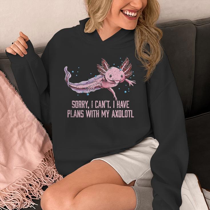 I Have Plans With My Axolotl Salamander Introvert Unisex Hoodie I Have Plans With My Axolotl Salamander Introvert Unisex Hoodie