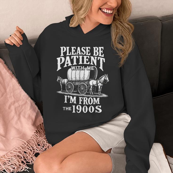 Playful Pace Humor Please Be Patient I'm From The 1900s Unisex Hoodie Playful Pace Humor Please Be Patient I'm From The 1900s Unisex Hoodie