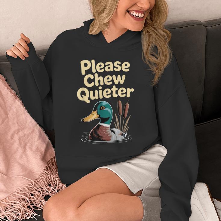 Please Chew Quieter Introvert Duck Lover Unisex Hoodie