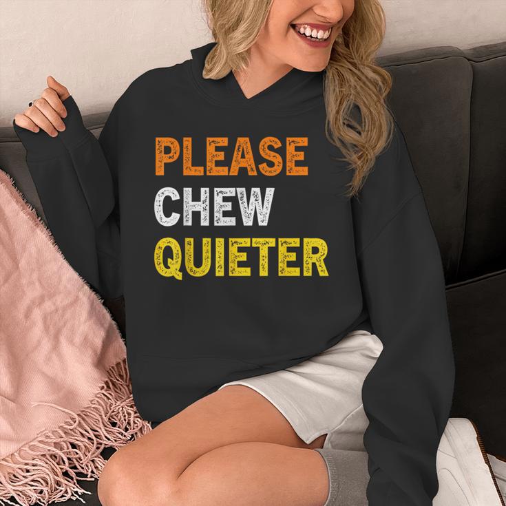 Please Chew Quieter Introvert Silence Lover Quote Unisex Hoodie Please Chew Quieter Introvert Silence Lover Quote Unisex Hoodie