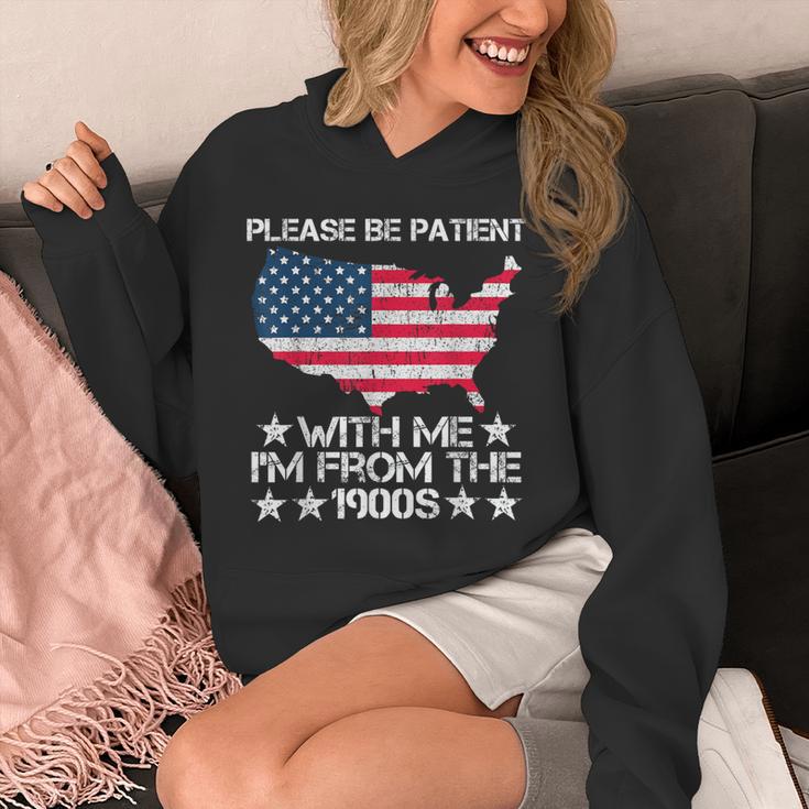 Please Be Patient With Me I'm From The 1900s American Flag Unisex Hoodie