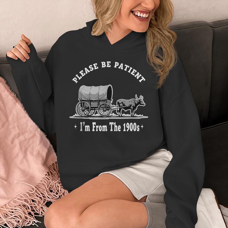 Please Be Patient I'm From The 1900s Oxen And Wagon Unisex Hoodie Please Be Patient I'm From The 1900s Oxen And Wagon Unisex Hoodie