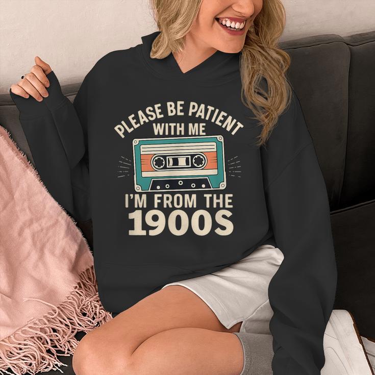 Please Patient I'm From The 1900s Retro Cassette Humor Unisex Hoodie Please Patient I'm From The 1900s Retro Cassette Humor Unisex Hoodie