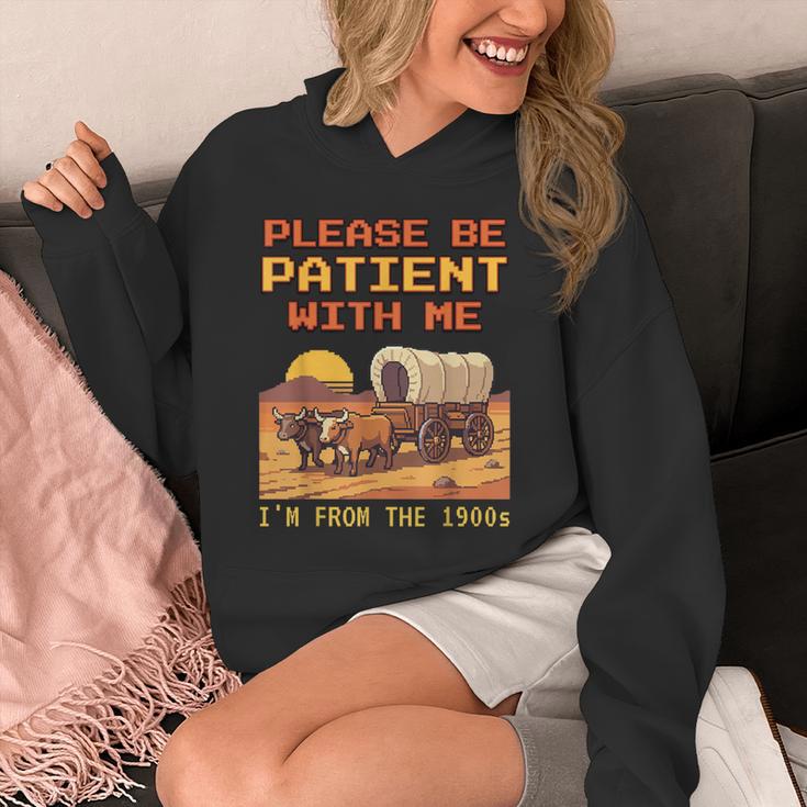 Please Be Patient I'm From The 1900s Retro Pixel Art Unisex Hoodie