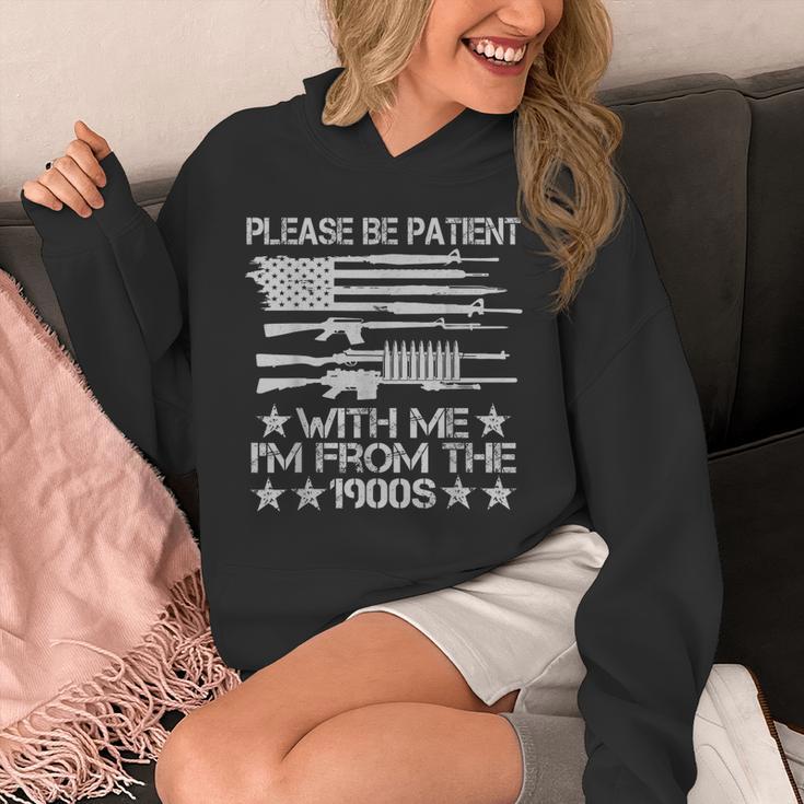 Please Be Patient With Me I'm From The 1900s USA Flag Guns Unisex Hoodie