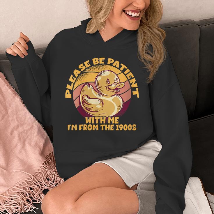 Please Be Patient I'm From The 1900s Vintage Toy Duck Unisex Hoodie