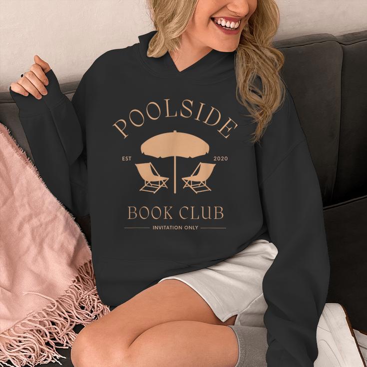 Poolside Book Club Summer Reading Book Lover Swimming Shirt For Men Women Unisex Hoodie