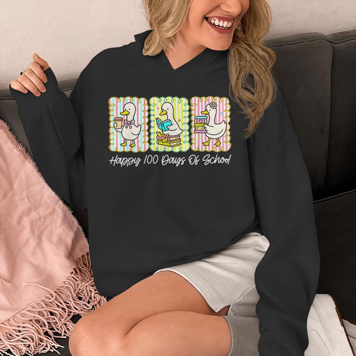 Preppy 100 Days Of School Goose Coffee Books Teacher Life Unisex Hoodie Preppy 100 Days Of School Goose Coffee Books Teacher Life Unisex Hoodie