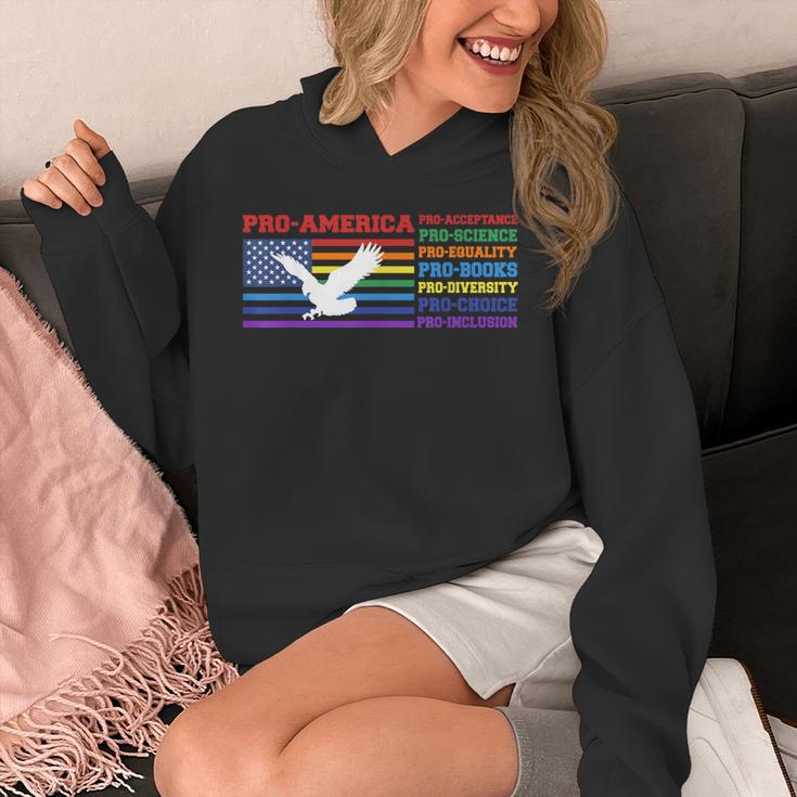 Pro America Pro Acceptance Pro Science Pro Equality Pro Book Unisex Hoodie