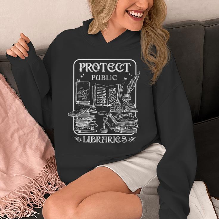 Protect Public Libraries Support Local Librarian Book Lover Unisex Hoodie