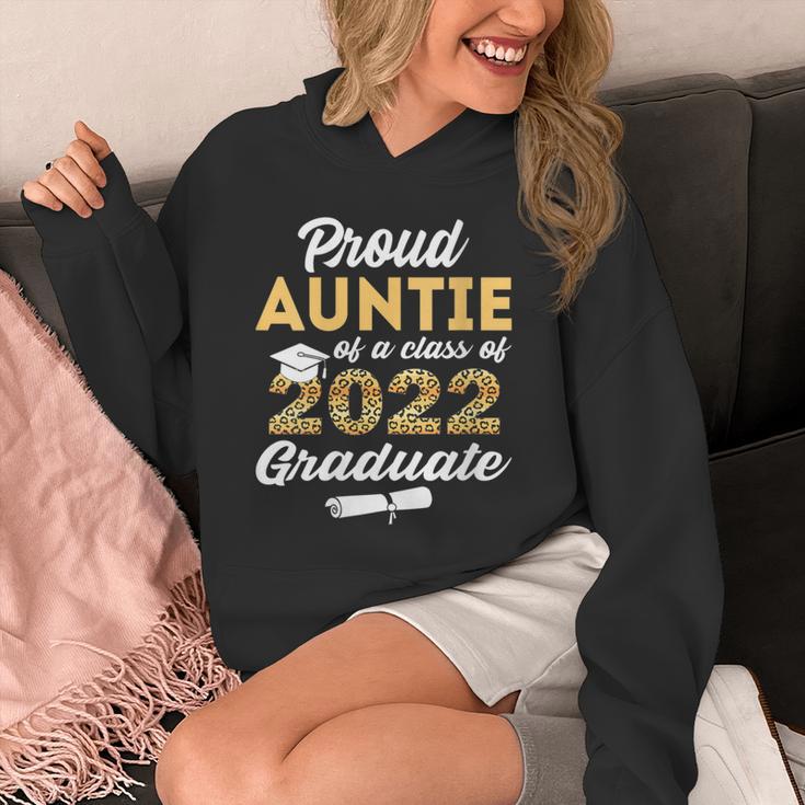 Proud Auntie Of 2022 Graduate Class 2022 Graduation Leopard Unisex Hoodie
