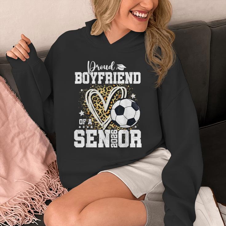 Proud Boyfriend Of A 2026 Senior Soccer Graduation Leopard Unisex Hoodie