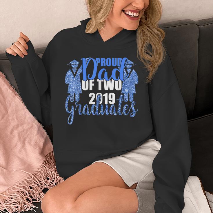 Proud Dad Of Two 2019 Graduates Twin Papa Graduation Unisex Hoodie