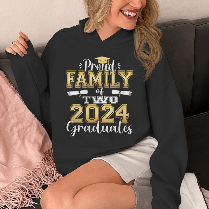 Proud Family Of Two 2024 Graduate Class 2024 Graduation Unisex Hoodie