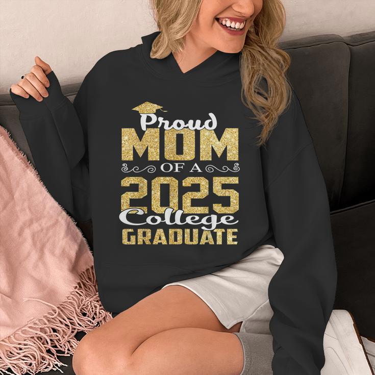 Proud Mom Of 2025 Graduate College Shirt Graduation Unisex Hoodie