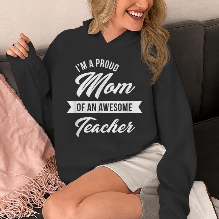 Proud Mom Of An Awesome Teacher Shirt Cute Graduation For Men Women Unisex Hoodie