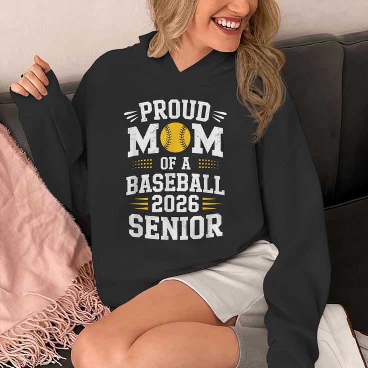 Proud Mom Of Baseball Senior 2026 Graduation Unisex Hoodie