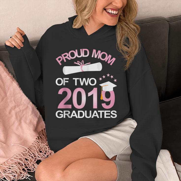 Proud Mom Of Two 2019 Graduates Twin Mama Mother Graduation Unisex Hoodie