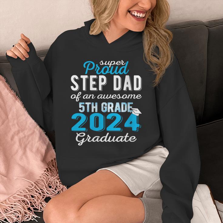 Proud Step Dad Of 5th Grade Graduate 2024 Family Graduation Unisex Hoodie