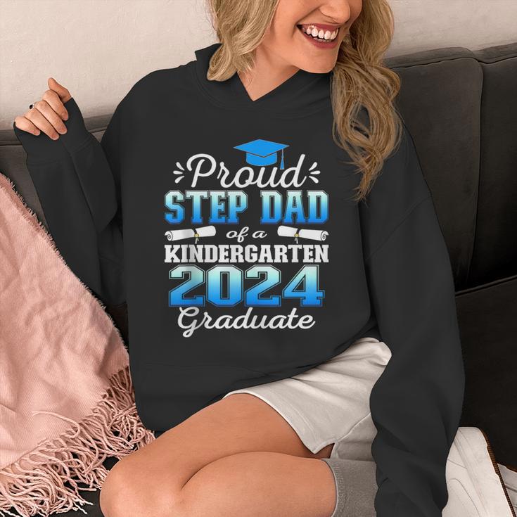 Proud Step Dad Of Kindergarten Graduate 2024 Graduation Step Unisex Hoodie