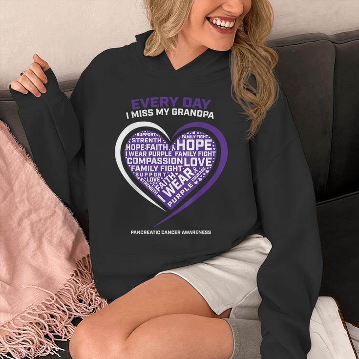 Purple In Memory Of My Grandpa Pancreatic Cancer Awareness Unisex Hoodie Purple In Memory Of My Grandpa Pancreatic Cancer Awareness Unisex Hoodie