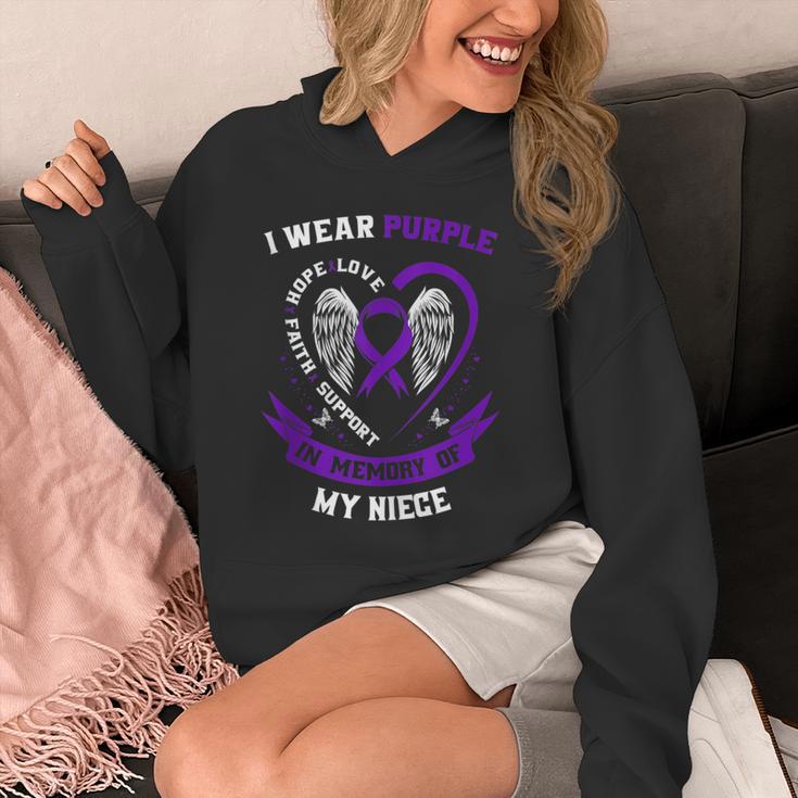 Purple In Memory Of My Niece Epilepsy Awareness Aunt Uncle Unisex Hoodie Purple In Memory Of My Niece Epilepsy Awareness Aunt Uncle Unisex Hoodie