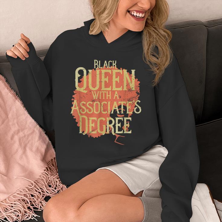 Queen Associate Degree Afrocentric GraduationShirt Unisex Hoodie