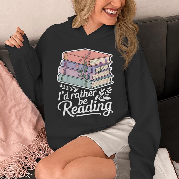 Rather Be Reading Book Lover Stack Unisex Hoodie