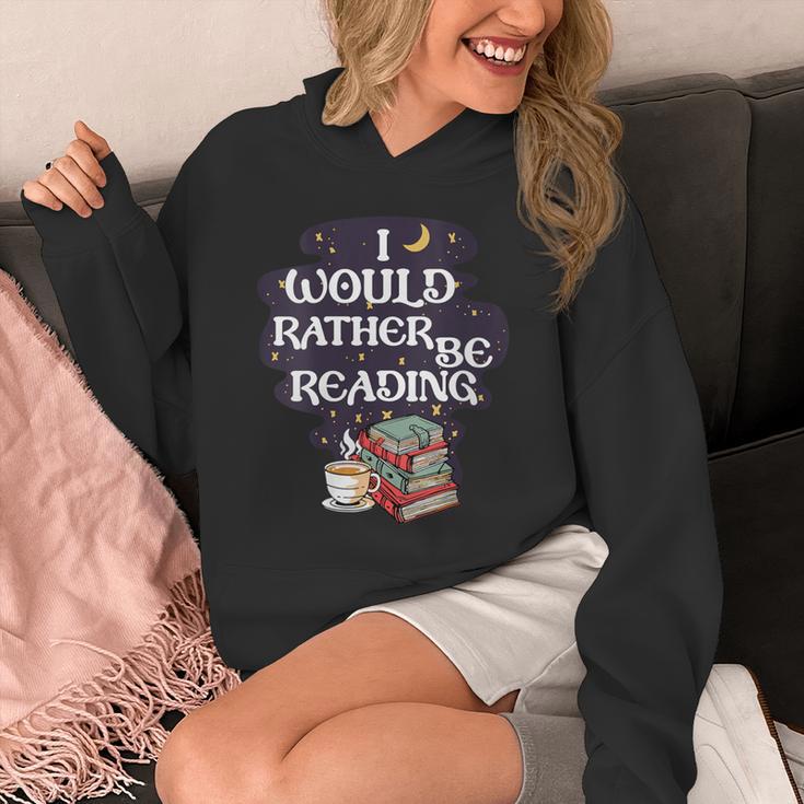 I Would Rather Be Reading Bookworm Book Lover Librarian Kids Unisex Hoodie