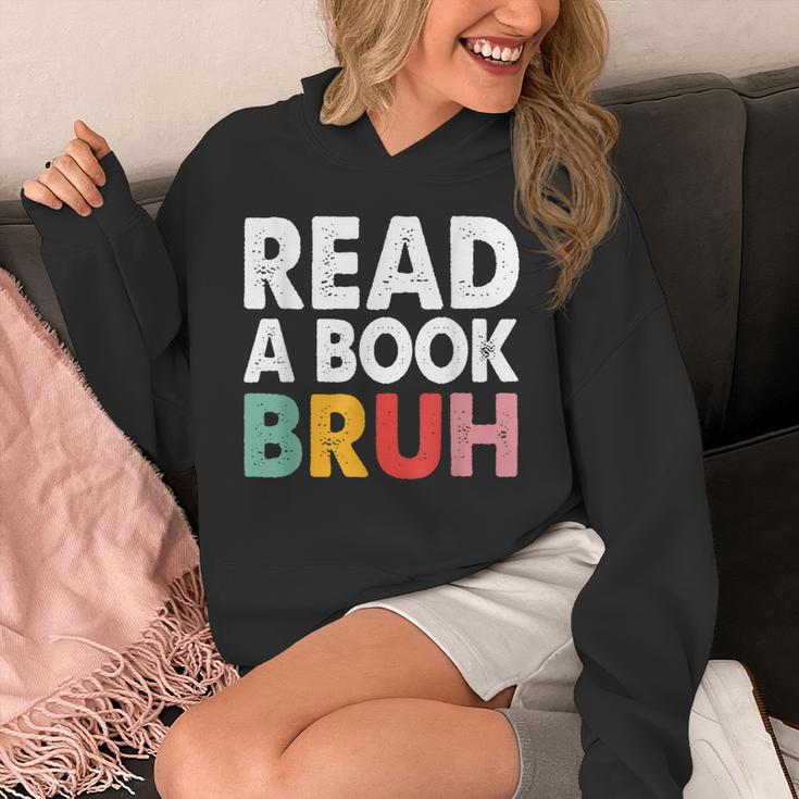 Read A Book Bruh Teacher Unisex Hoodie