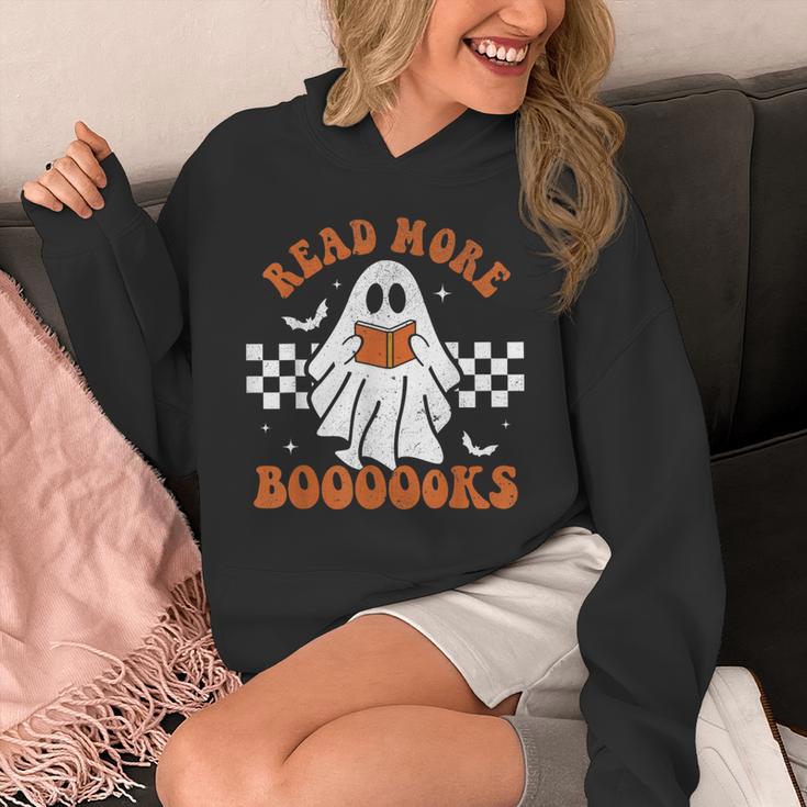 Read More Books Cute Ghost Reading Book Teacher Halloween Unisex Hoodie Read More Books Cute Ghost Reading Book Teacher Halloween Unisex Hoodie