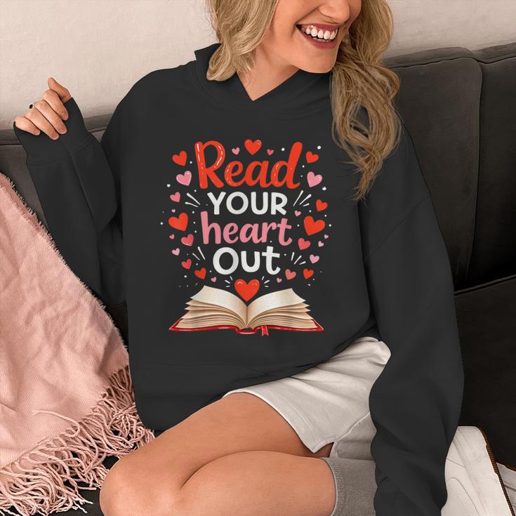 Read Your Heart Out Reading Book Lover Valentine Day Unisex Hoodie