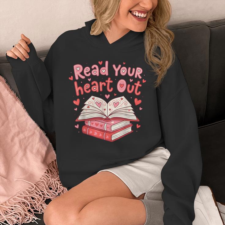 Read Your Heart Out Teacher Valentines Day Book Lover Unisex Hoodie