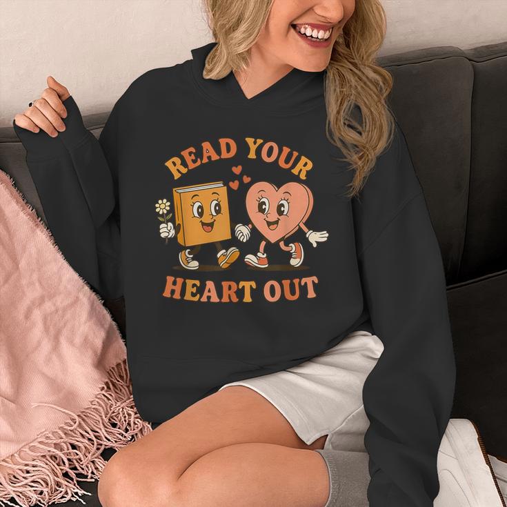Read Your Heart Out Teacher Valentines Reading Book Love Unisex Hoodie Read Your Heart Out Teacher Valentines Reading Book Love Unisex Hoodie