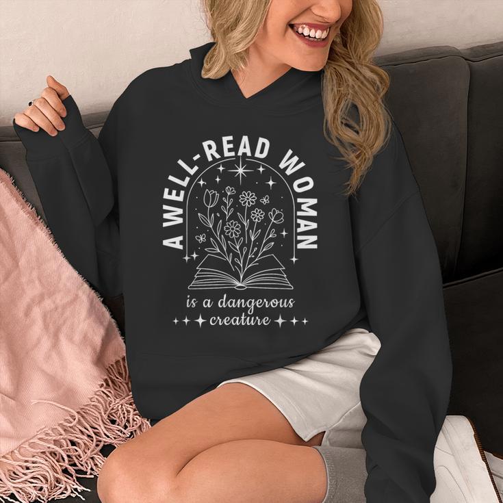 A Well Read Woman Book Lover Literary Quote Unisex Hoodie