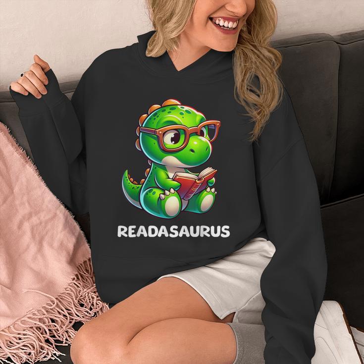 Readasaurus Reading Dinosaur Book Reader Bookworm Unisex Hoodie