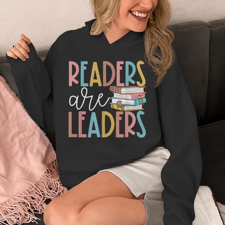 Readers Are Leaders Reading Book Lovers Teacher Women Kids Unisex Hoodie