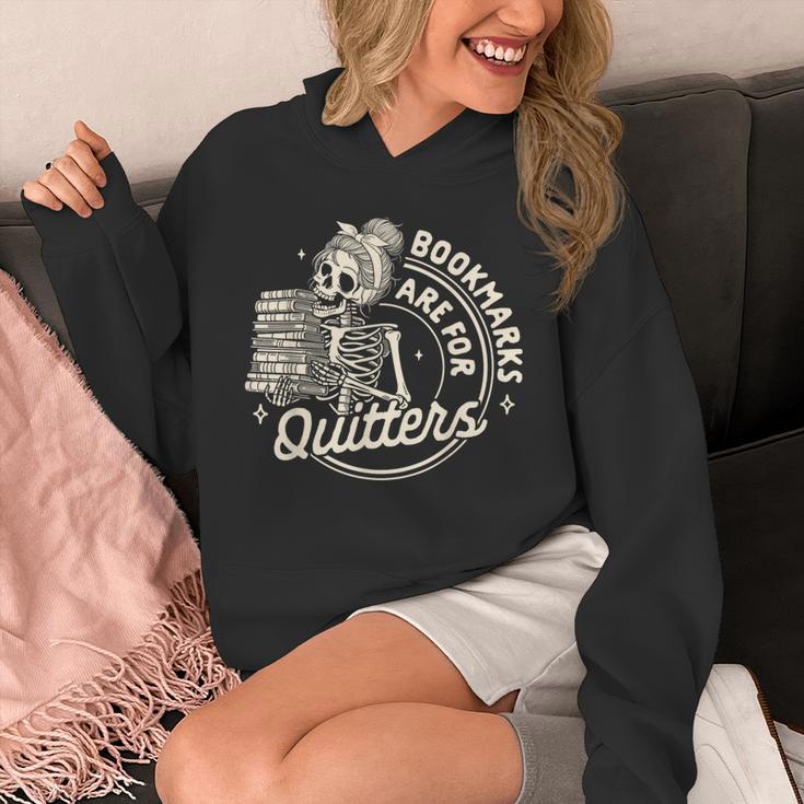 Reading Book Bookish Book Club Bookmarks Are For Quitters Unisex Hoodie